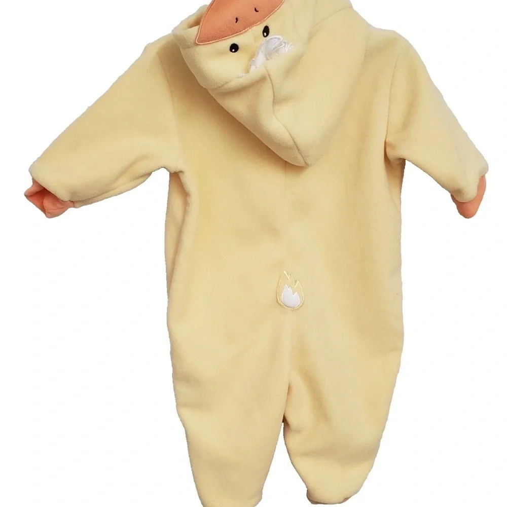 Yellow Duck Hooded Kids One Piece